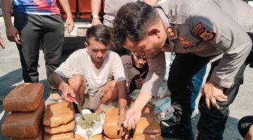 Sat Intelkam Polres Aceh Tenggara Amankan Mobil L300 Berisi Puluhan Kilogram Ganja Tujuan Medan