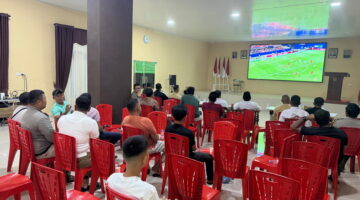 Polres Aceh Tenggara Hadirkan Nobar Piala Dunia untuk Bangun Kebersamaan